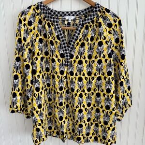 Crown & Ivy Zebra Print Top Size L